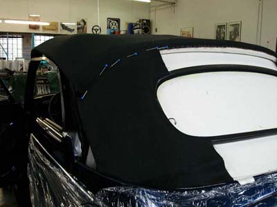 VW 1303 Verdeck Fensterrahmen